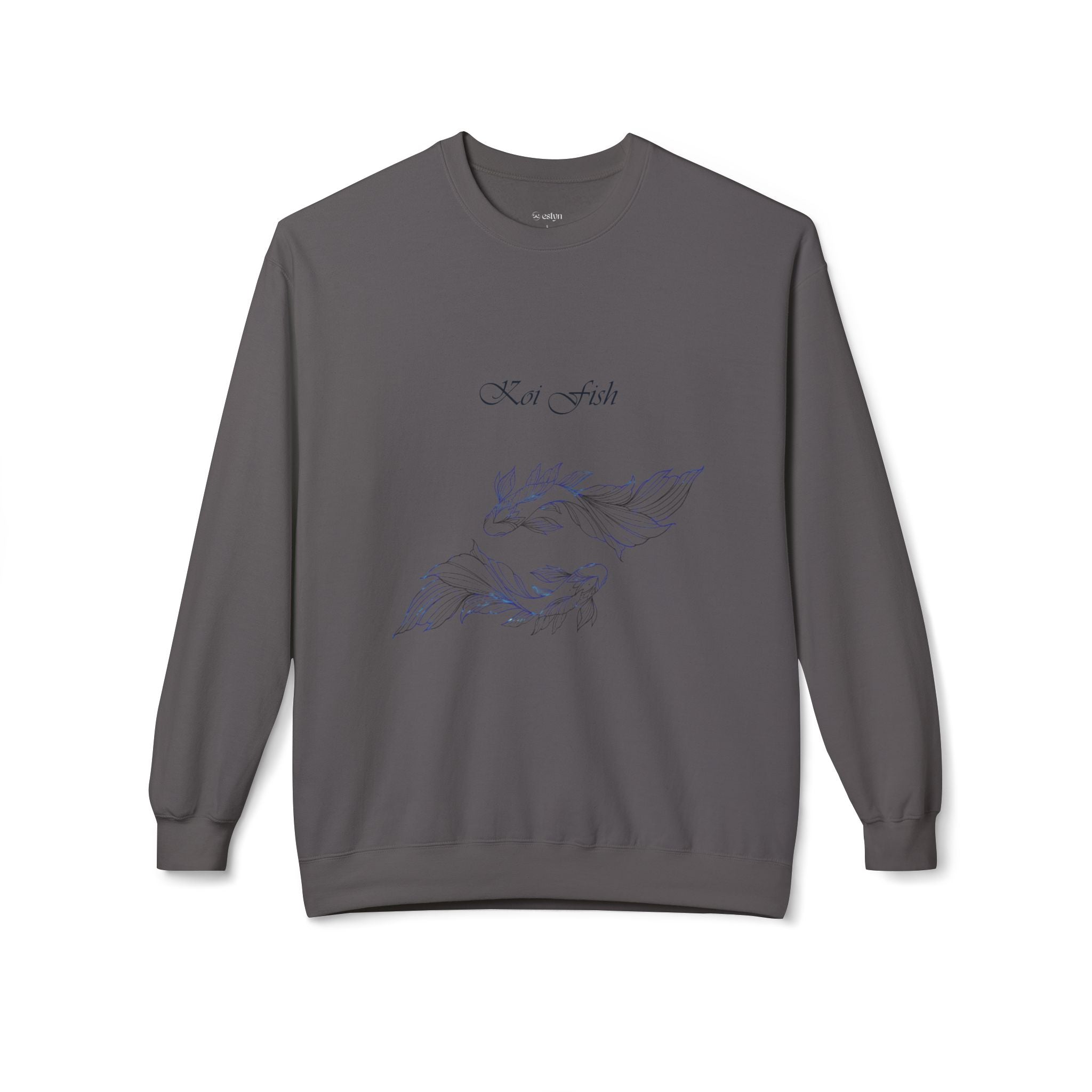 Koi Fish Sweatshirt Tranquil Design