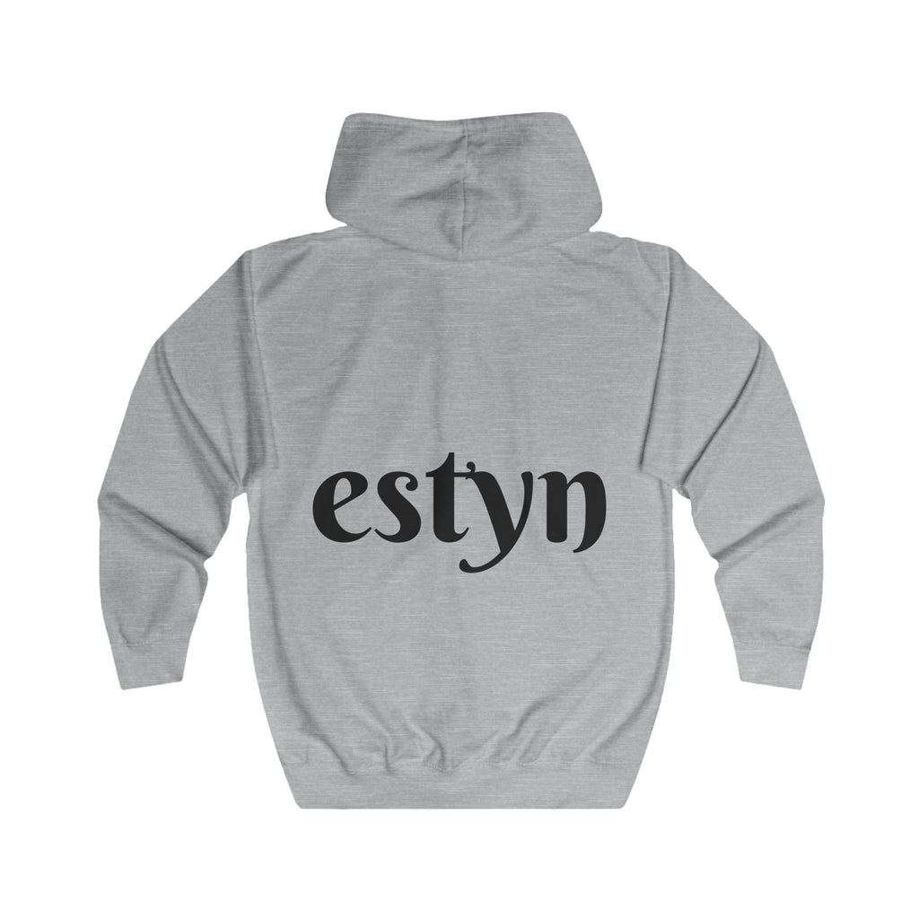 Estyn Iconic Zipper Hoodie | Signature Back Logo Streetwear