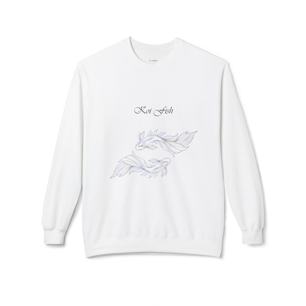 Koi Fish Sweatshirt Tranquil Design