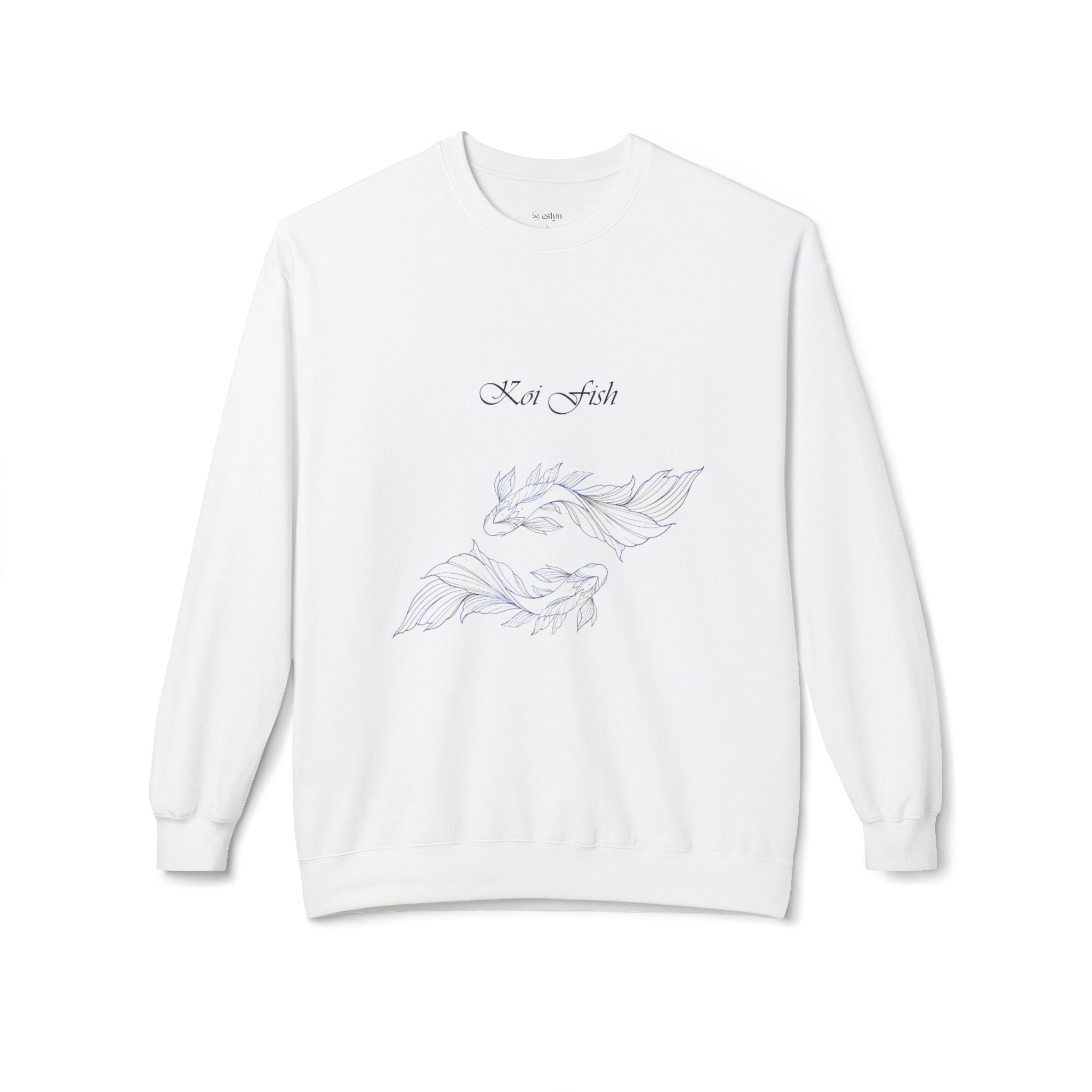Koi Fish Sweatshirt Tranquil Design