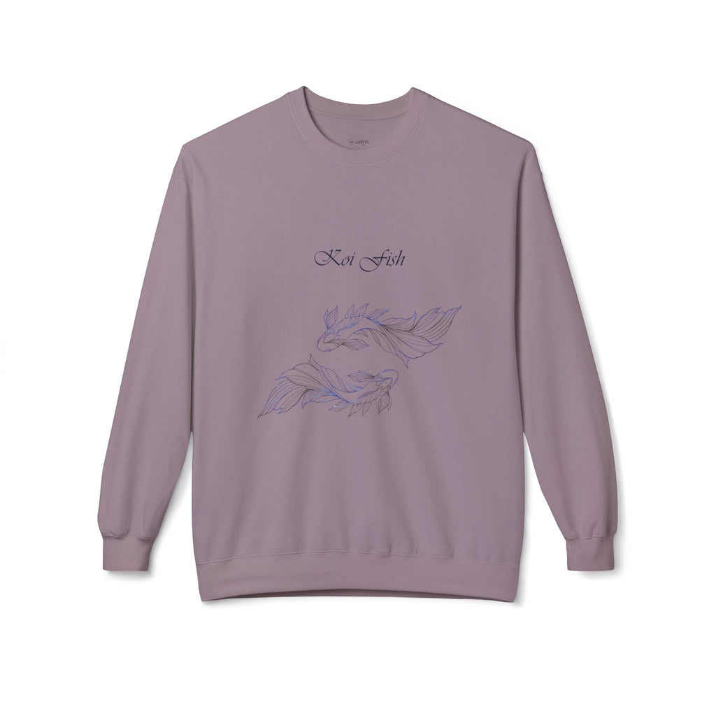 Koi Fish Sweatshirt Tranquil Design