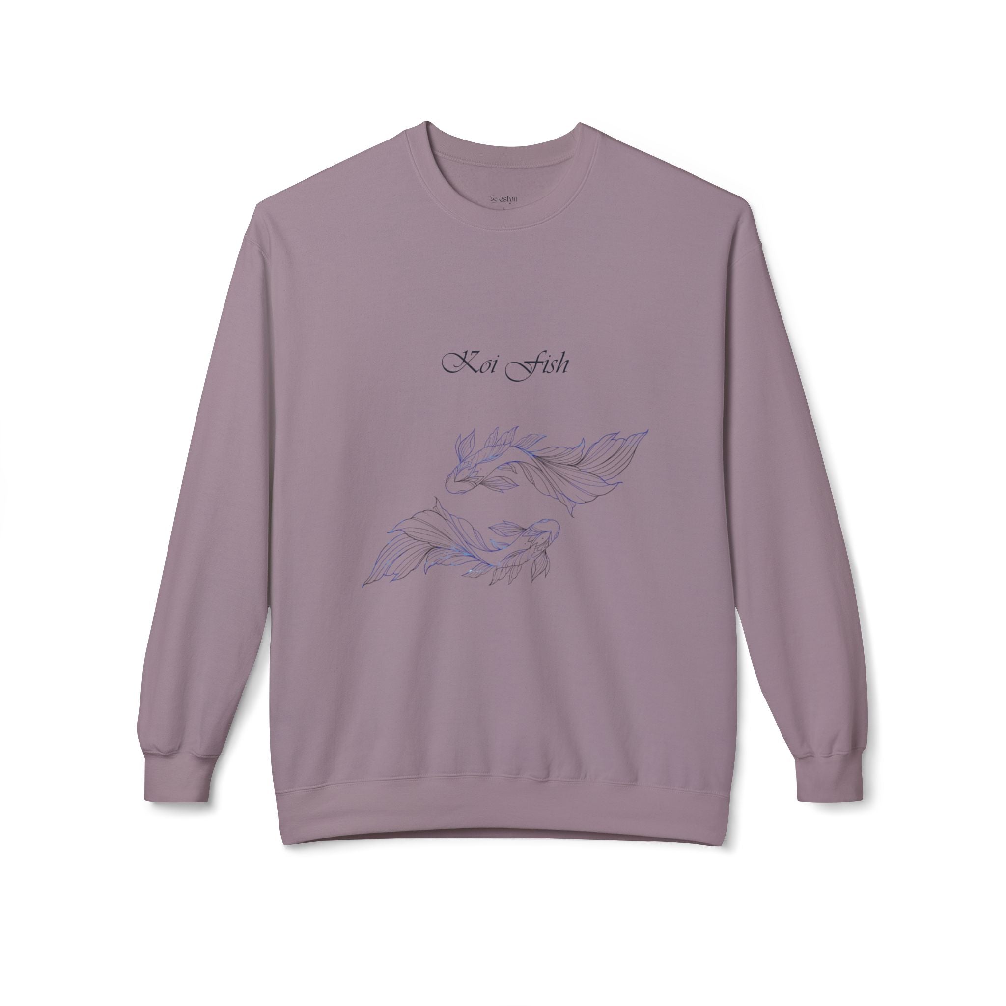 Koi Fish Sweatshirt Tranquil Design