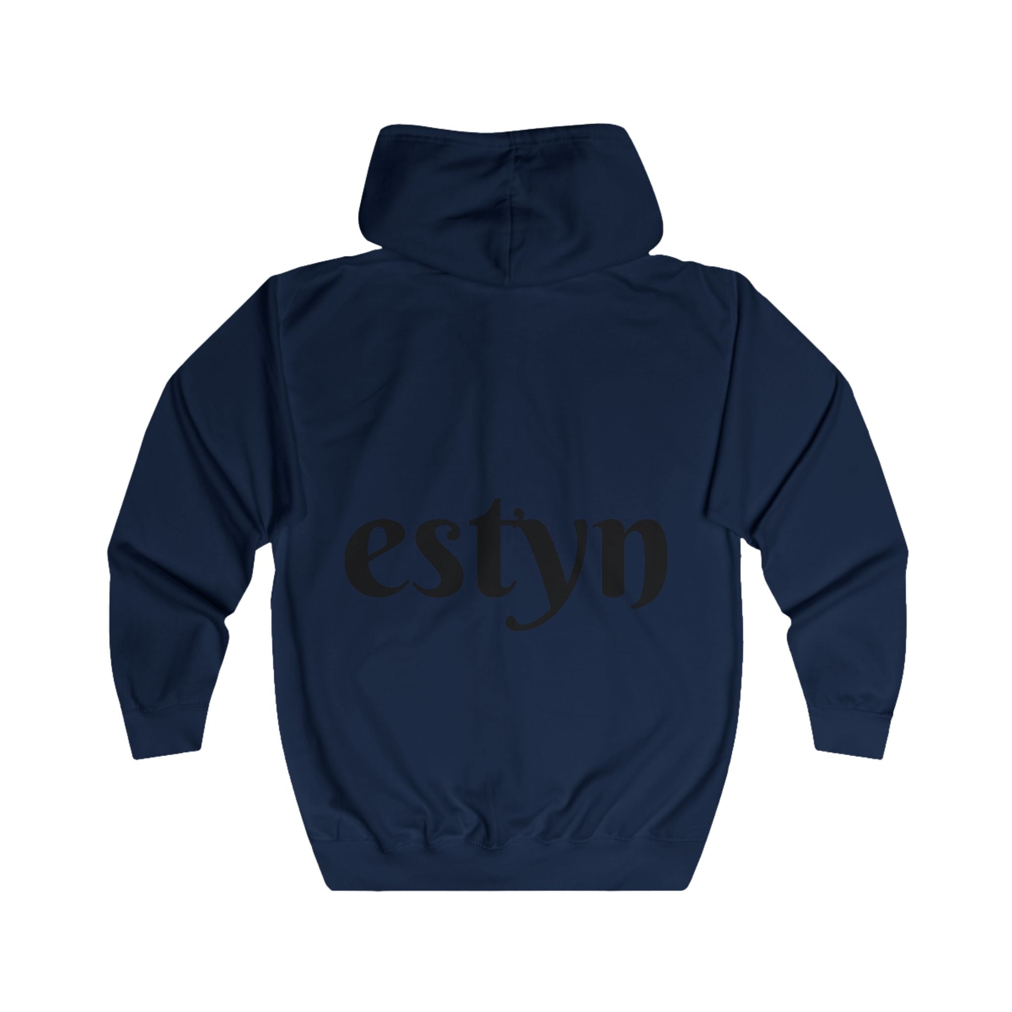 Estyn Iconic Zipper Hoodie | Signature Back Logo Streetwear