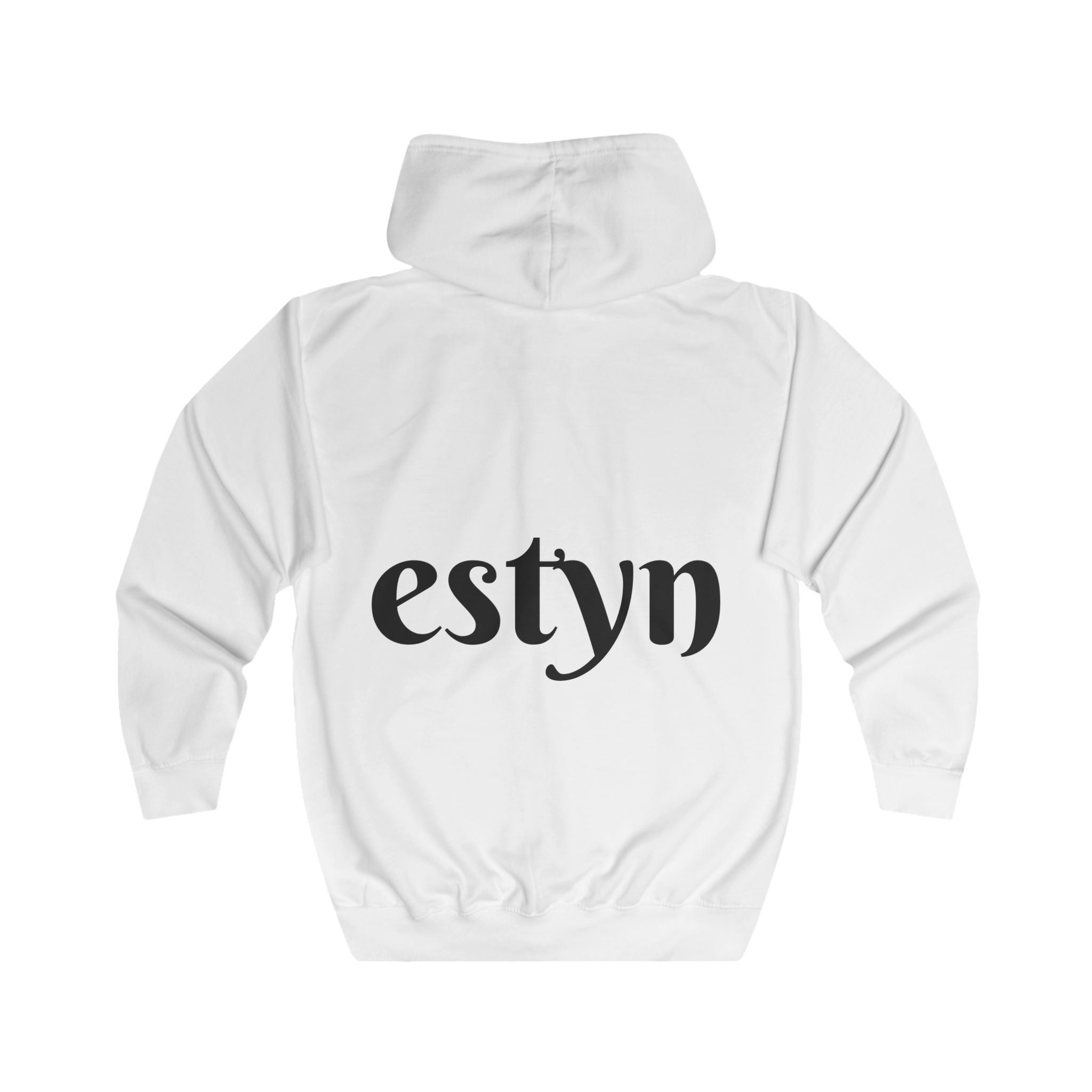 Estyn Iconic Zipper Hoodie | Signature Back Logo Streetwear