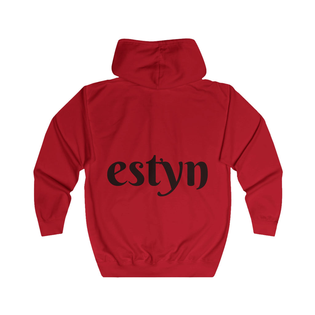 Estyn Iconic Zipper Hoodie | Signature Back Logo Streetwear