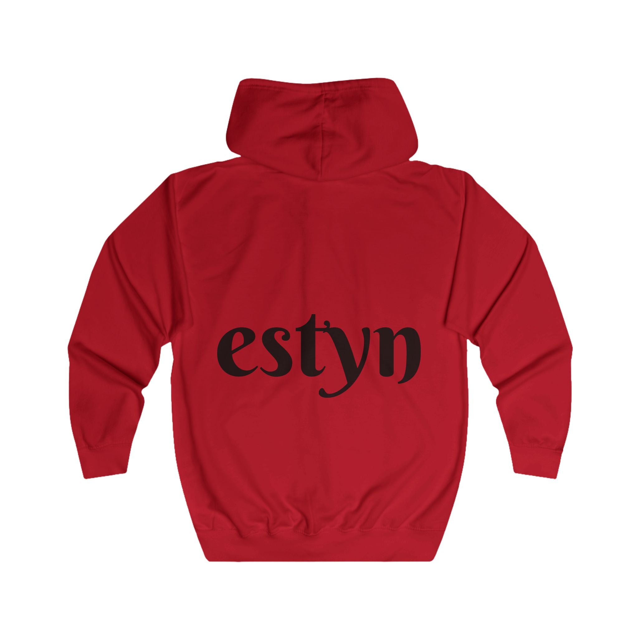 Estyn Iconic Zipper Hoodie | Signature Back Logo Streetwear