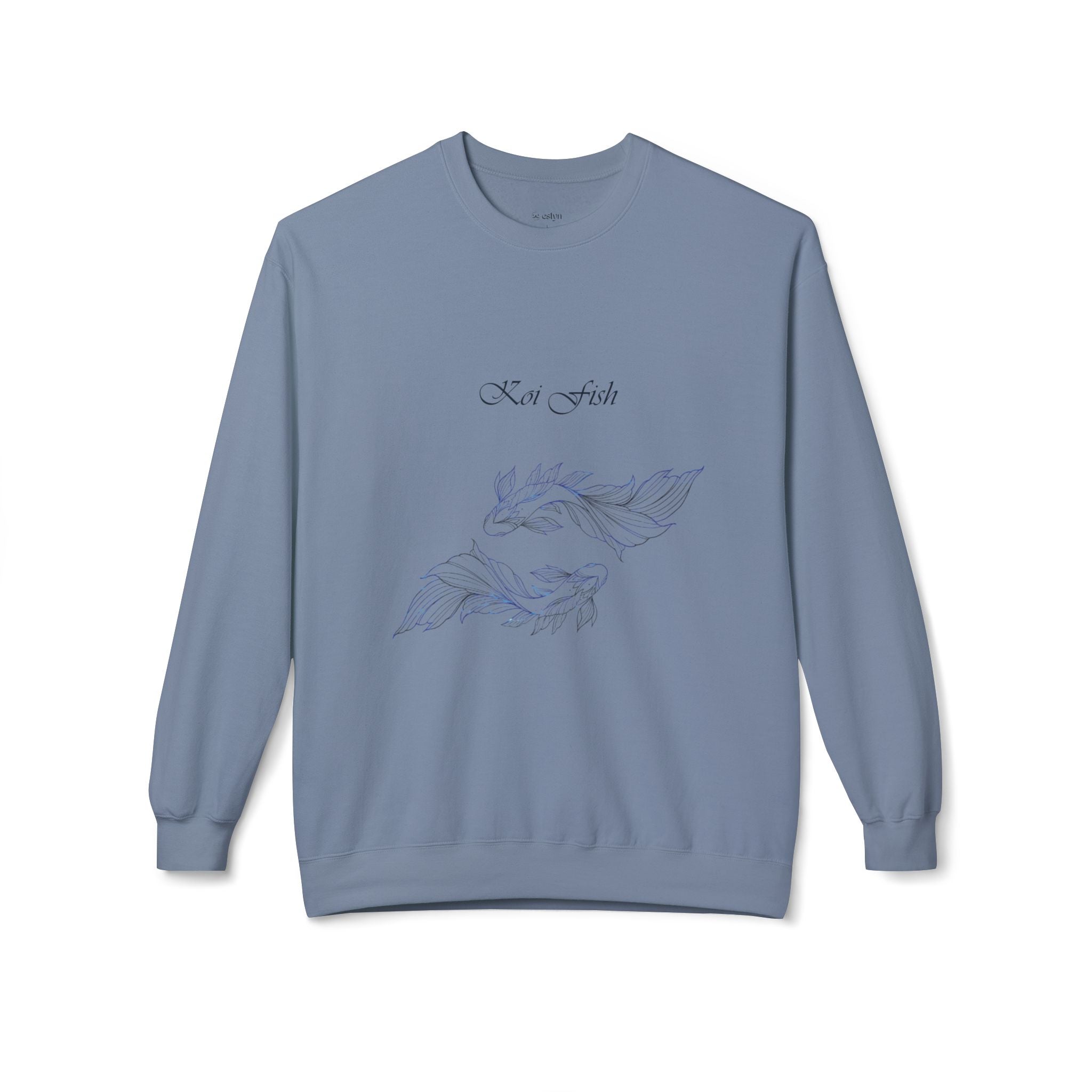 Koi Fish Sweatshirt Tranquil Design