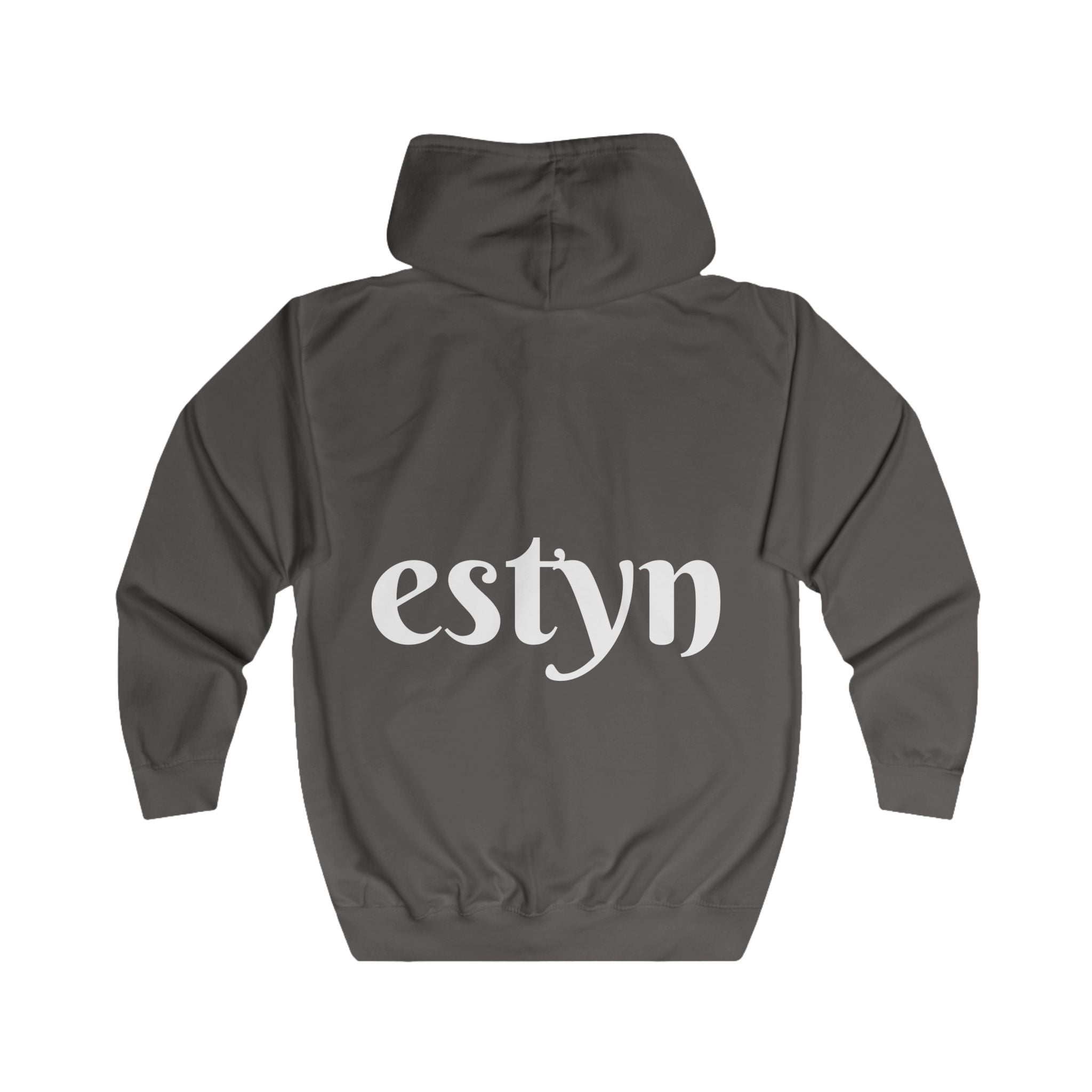 Estyn Iconic Zipper Hoodie | Signature Back Logo Streetwear