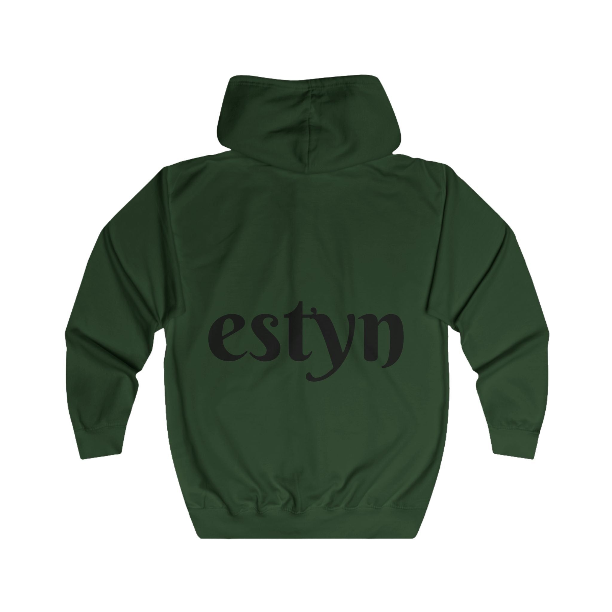 Estyn Iconic Zipper Hoodie | Signature Back Logo Streetwear