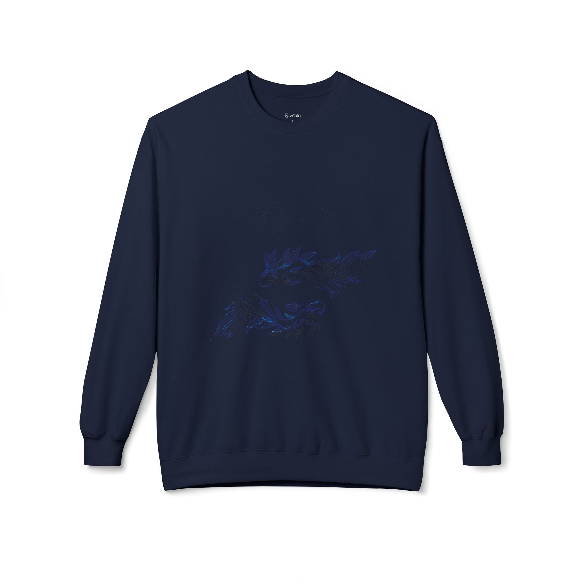 Koi Fish Sweatshirt Tranquil Design