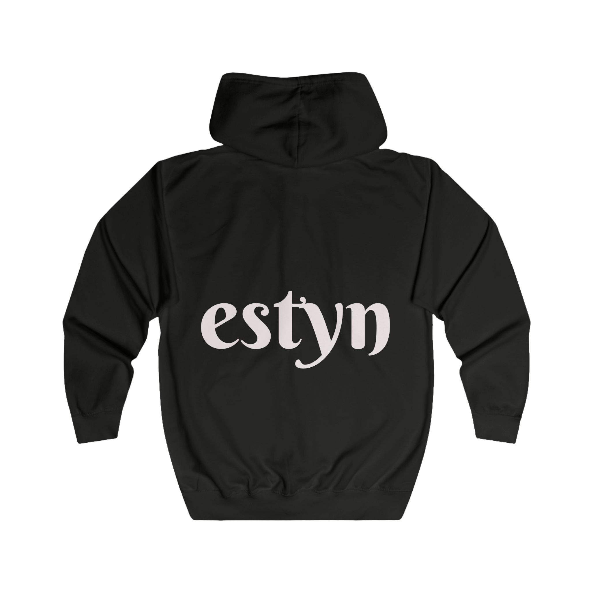 Estyn Iconic Zipper Hoodie | Signature Back Logo Streetwear